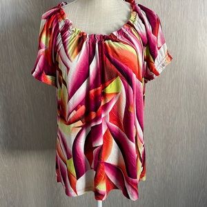 JM Collection Bright Colored Top